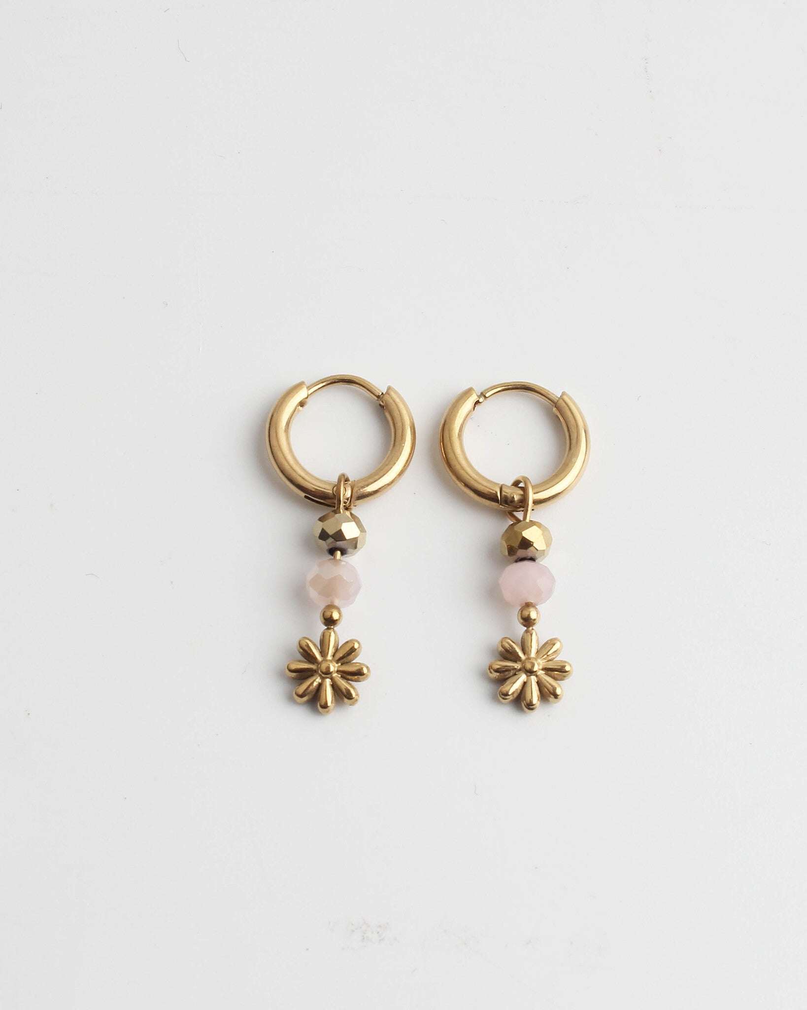 Fleur Sauvage - Boucles d'oreilles - Acier inoxydable