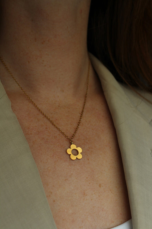 Belle fleur - Collier - Acier inoxydable