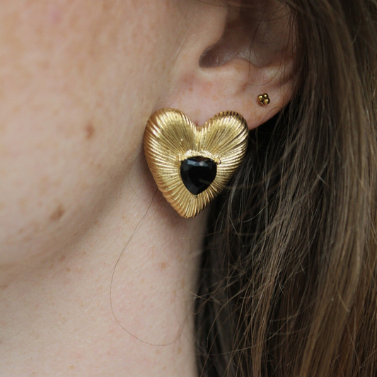 Coeur tendre - Boucles d'oreilles - Acier inoxydable