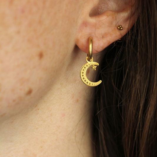 Take Me To The Moon - Boucles d'oreilles - Acier inoxydable