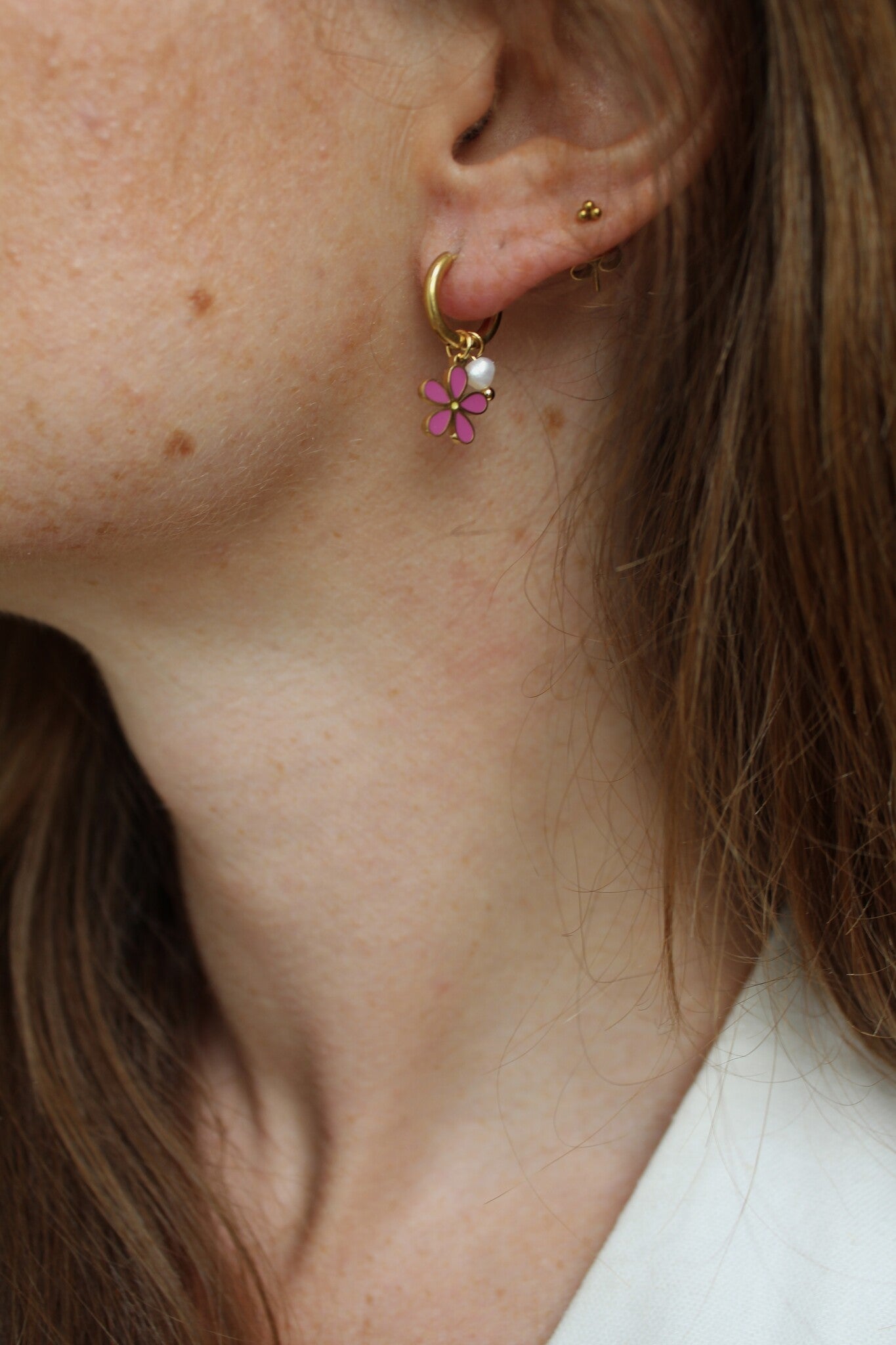 Daisy - Boucles d'oreilles - Acier inoxydable