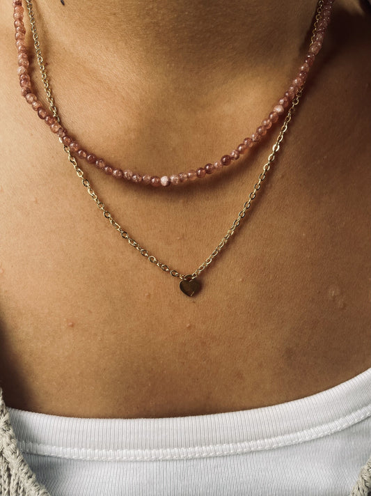 Coeur - Collier - Acier inoxydable