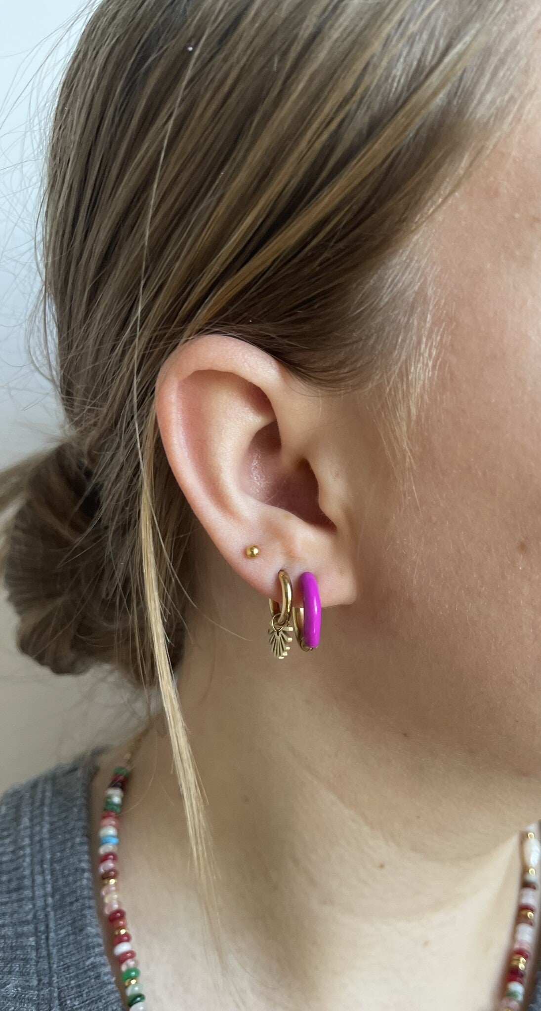 Happy Times - Boucles d'oreilles - Acier inoxydable