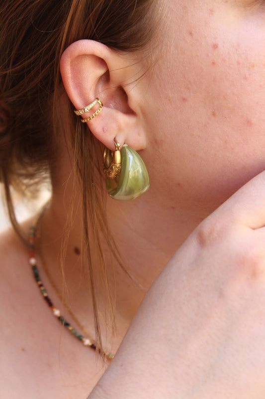 Chunky Hoops - Boucles d'oreilles - Acier inoxydable