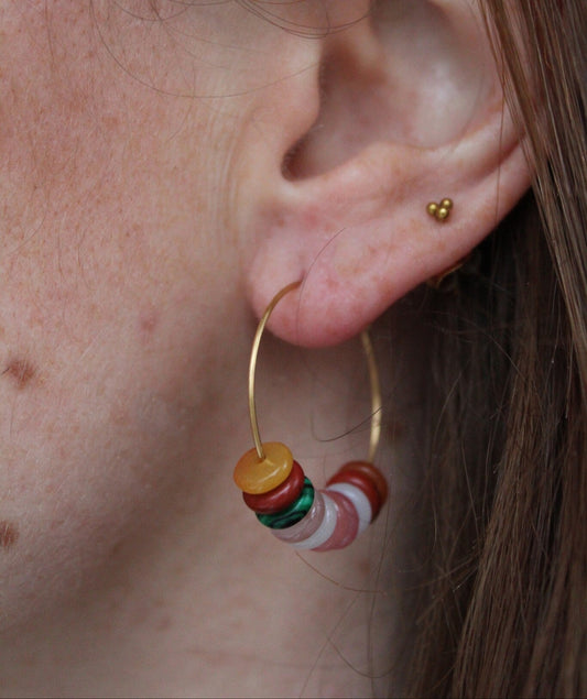 Happy Mix - Boucles d'oreilles - Acier inoxydable