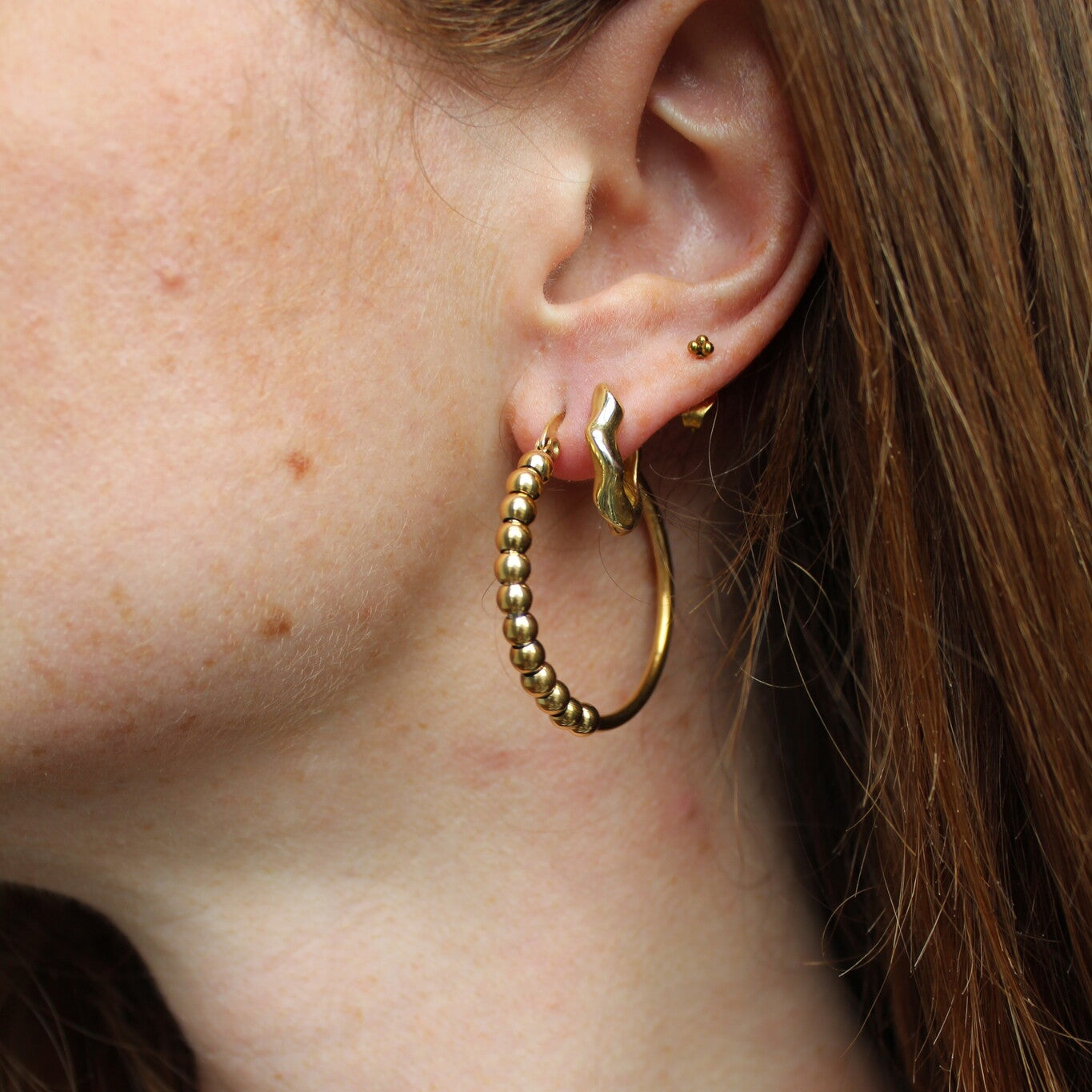 Dotted - Boucles d'oreilles - Acier inoxydable