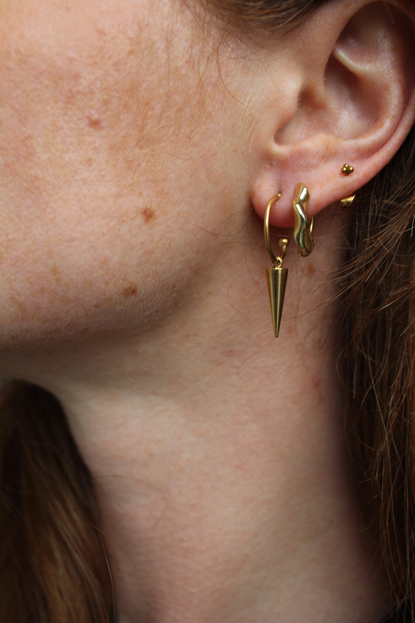 Spikey - Boucles d'oreilles - Acier inoxydable