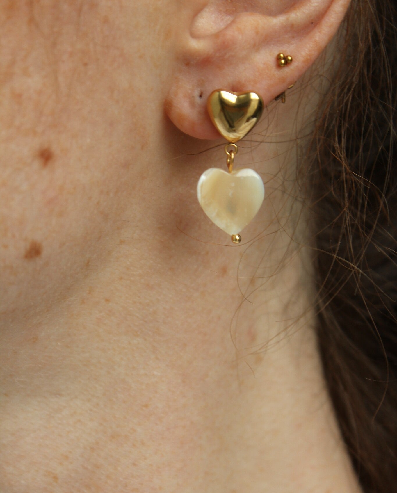 Double Love - Boucles d'oreilles - Acier inoxydable