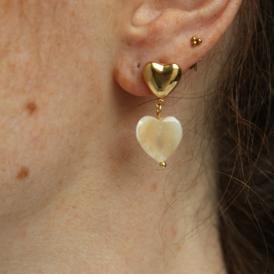 Double Love - Boucles d'oreilles - Acier inoxydable