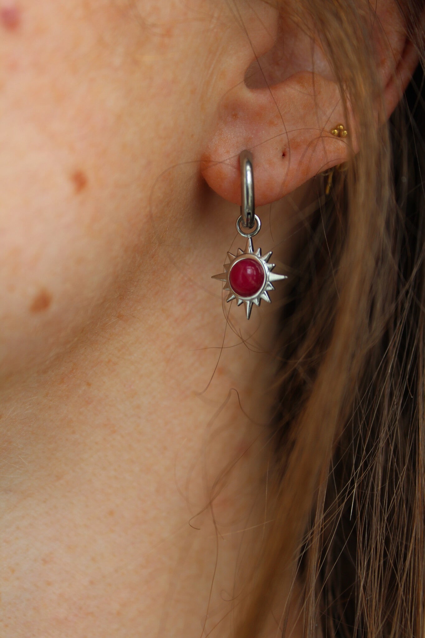 Chasser le soleil - Boucles d'oreilles - Acier inoxydable