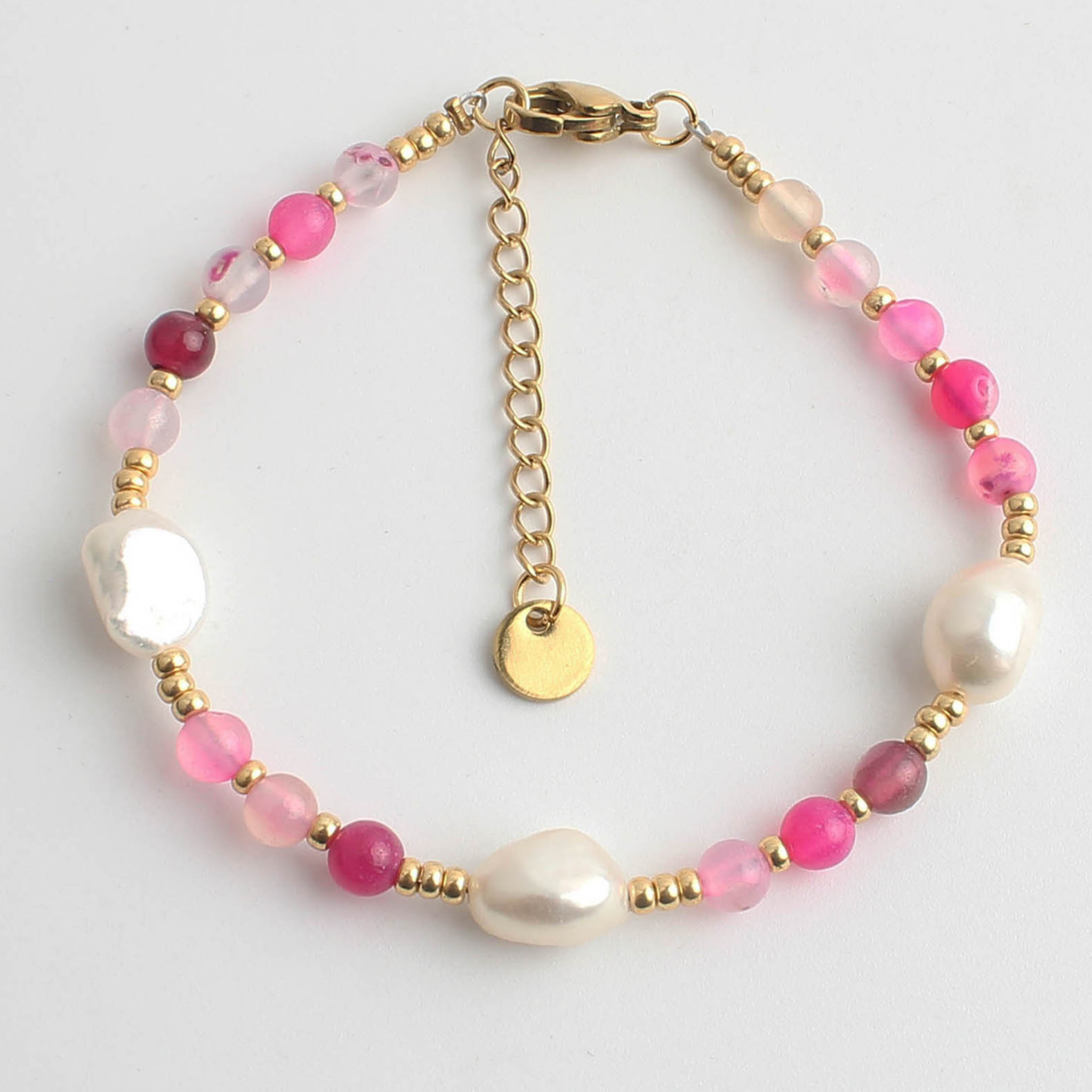 Kira - Bracelet - Acier inoxydable - Pierre naturelle