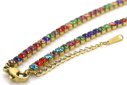 Paillettes arc-en-ciel - Bracelet - Acier inoxydable