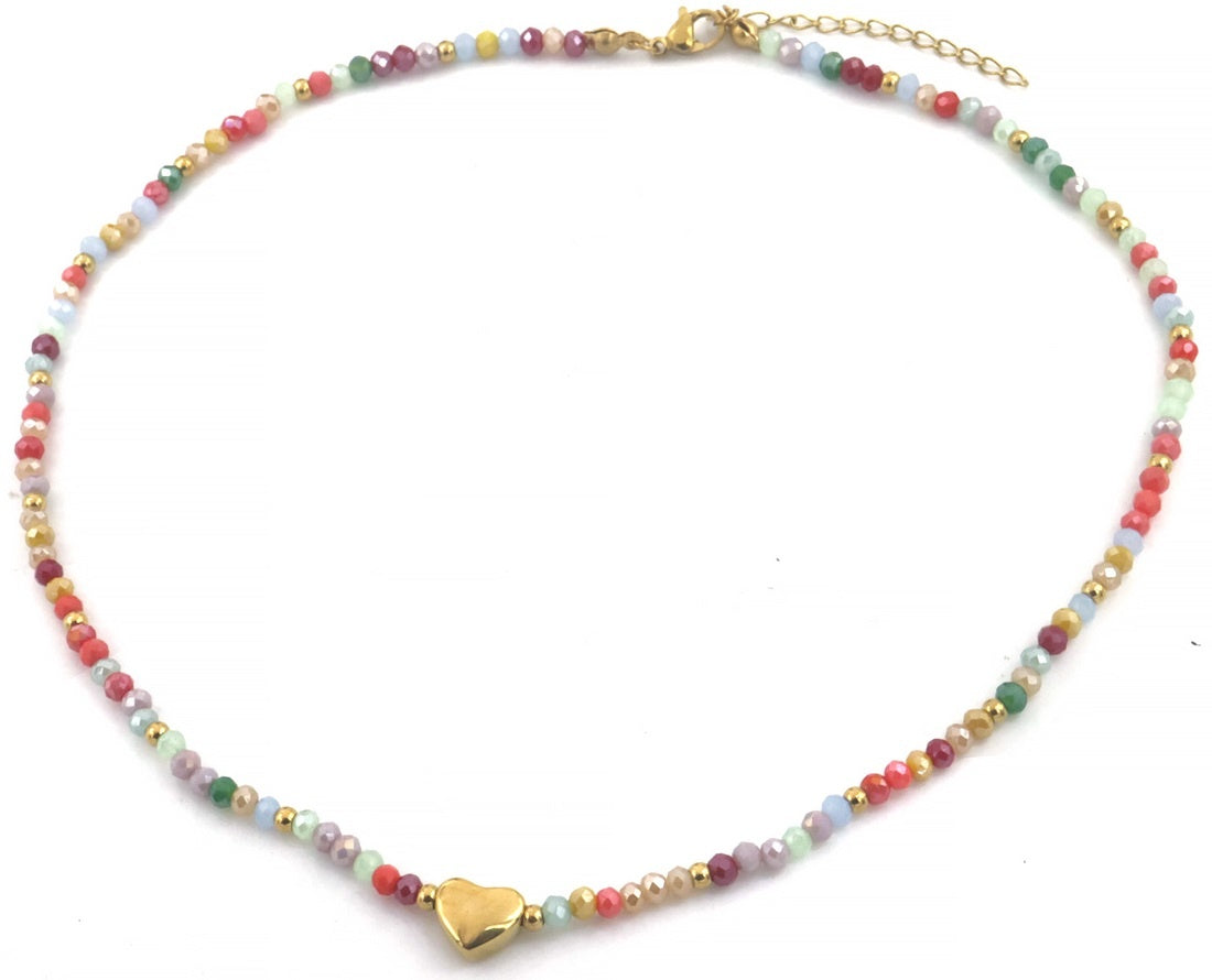 Amour coloré - Collier - Acier inoxydable