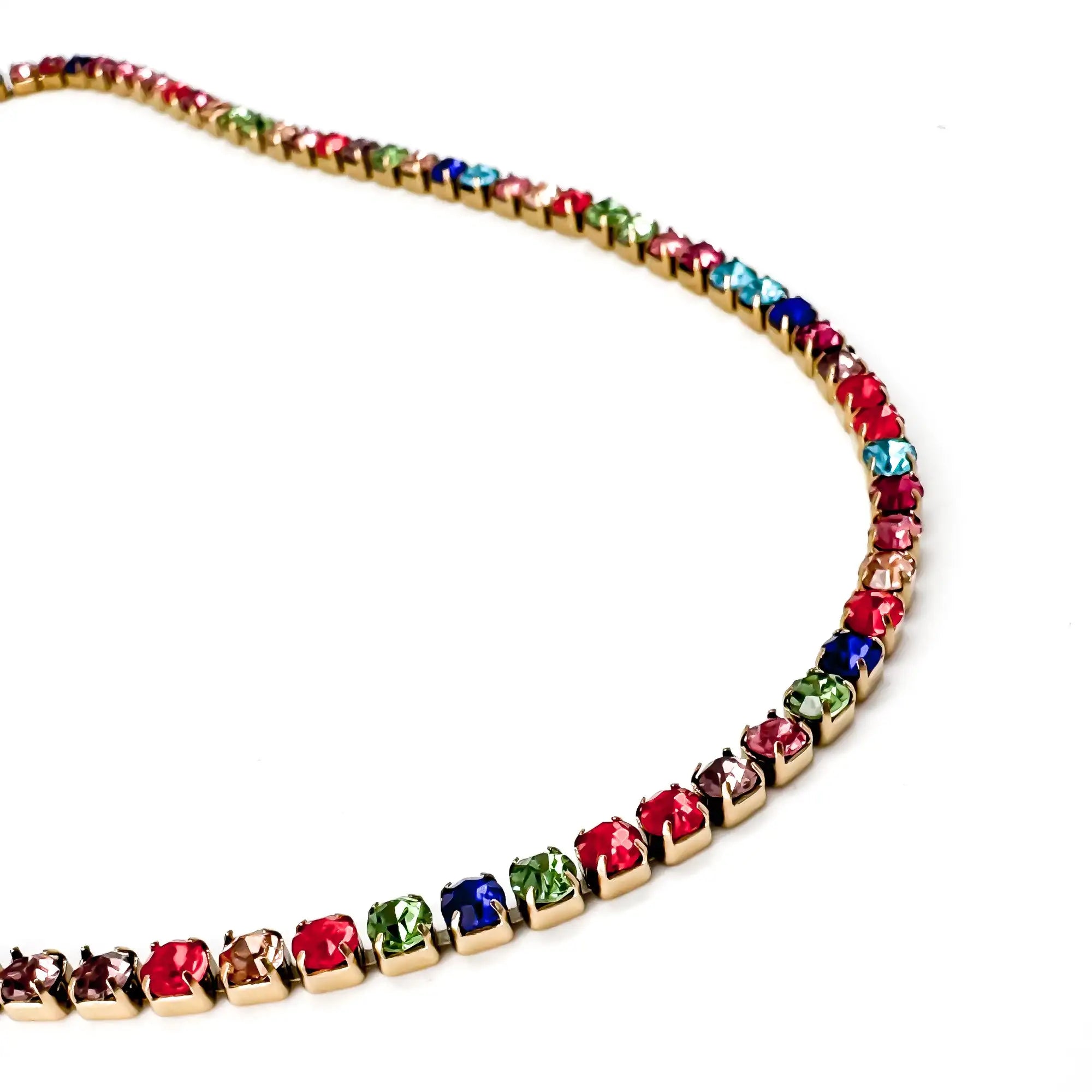 Rainbow glitter - Necklace - Stainless Steel