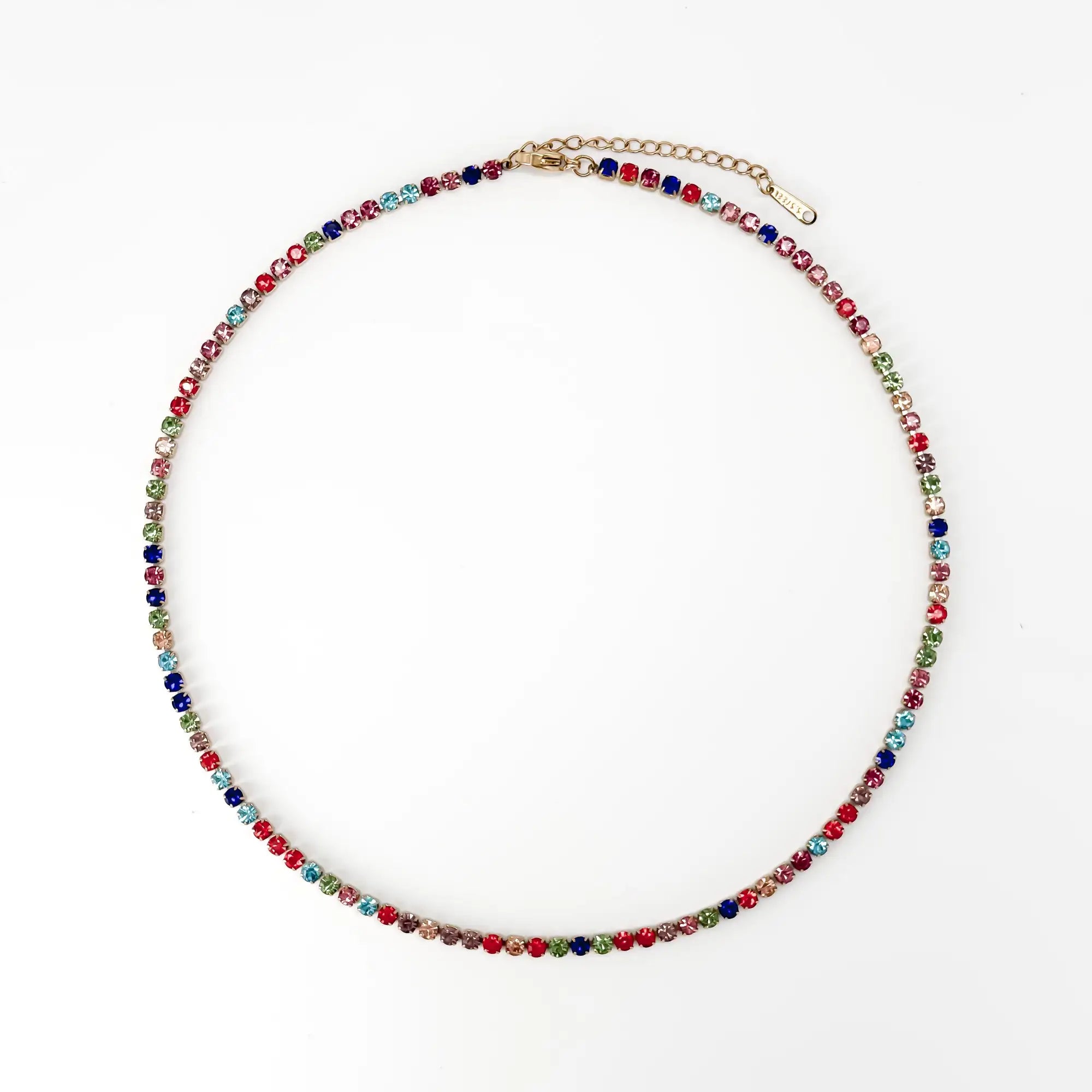 Rainbow glitter - Necklace - Stainless Steel