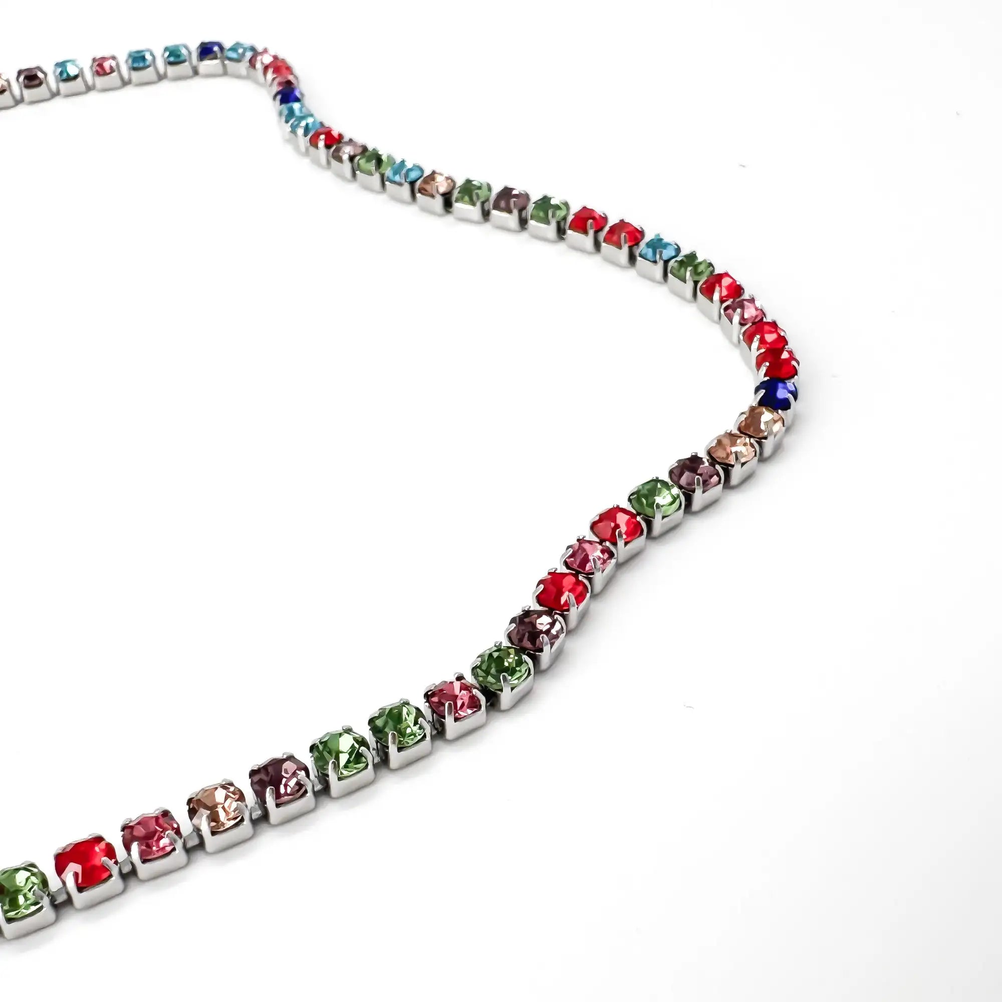 Rainbow glitter - Necklace - Stainless Steel