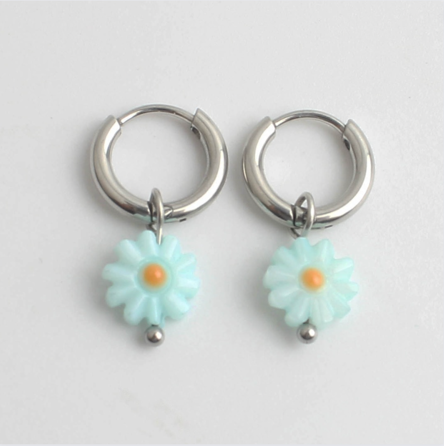 Daisy Flower - Boucles d'oreilles - Acier inoxydable