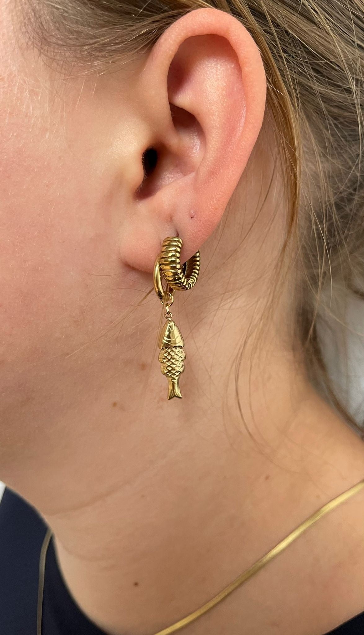 Poisson - Boucles d'oreilles - Acier inoxydable